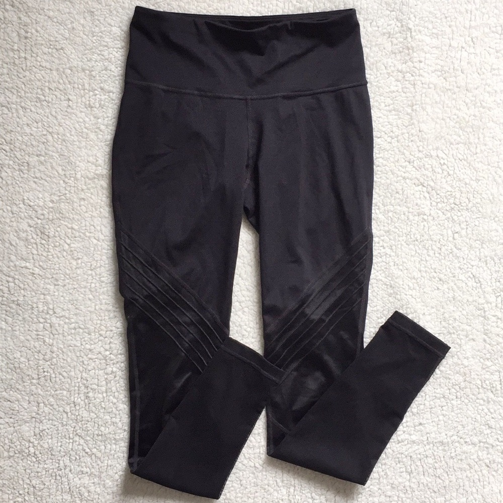 Ideology Black Mesh Trimmed legging, Size XS